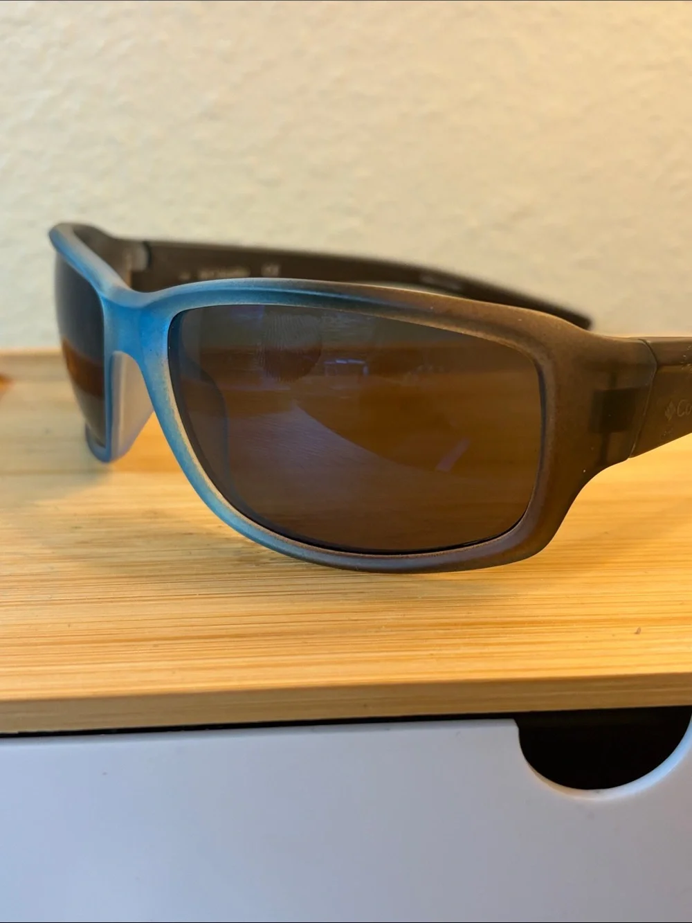 Men's Columbia Teal and Black Polarized Swim Sunglasses